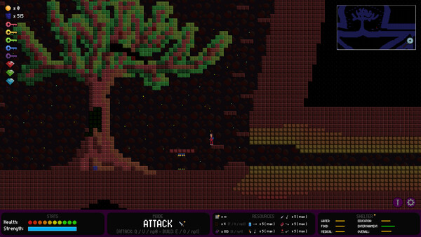 玩家在洞穴中挖掘路徑