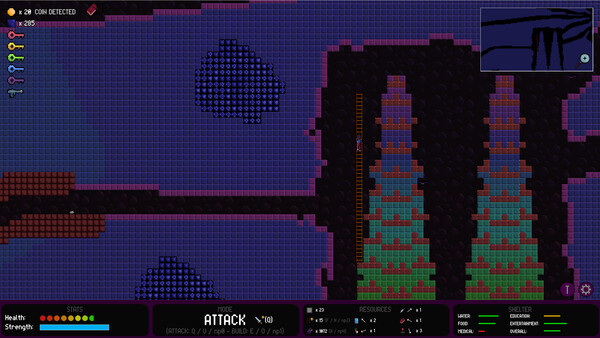 面對強大的地底敵對生物