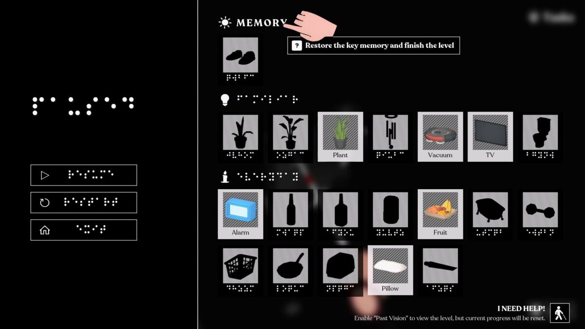 《盲觸》Blind Touch 遊戲截圖 - 黑暗中的回憶