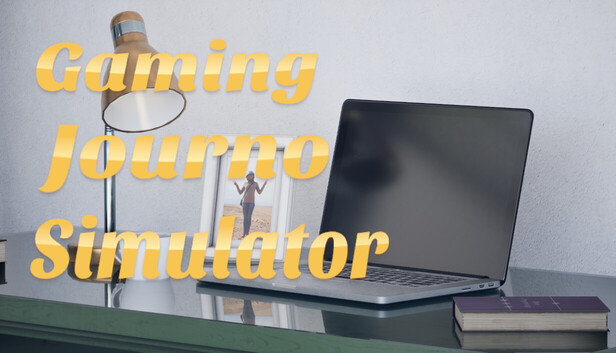 Gaming Journo Simulator Steam 商店頁面主視覺宣傳圖