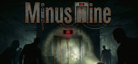 Minus Nine 遊戲標題頭圖,展示主角在陰暗設施中面對殭屍群的俯視角戰鬥場景