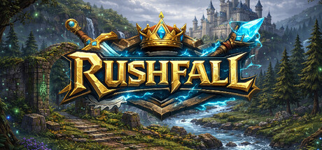 Rushfall 遊戲標題主視覺圖