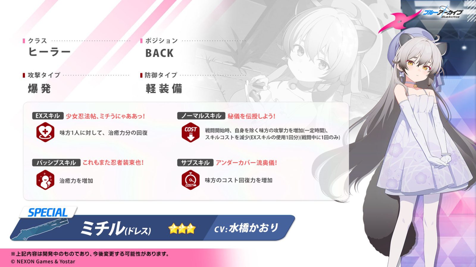 Blue Archive Ninjutsu Research Club Tsukuyo Michiru Official Event Art