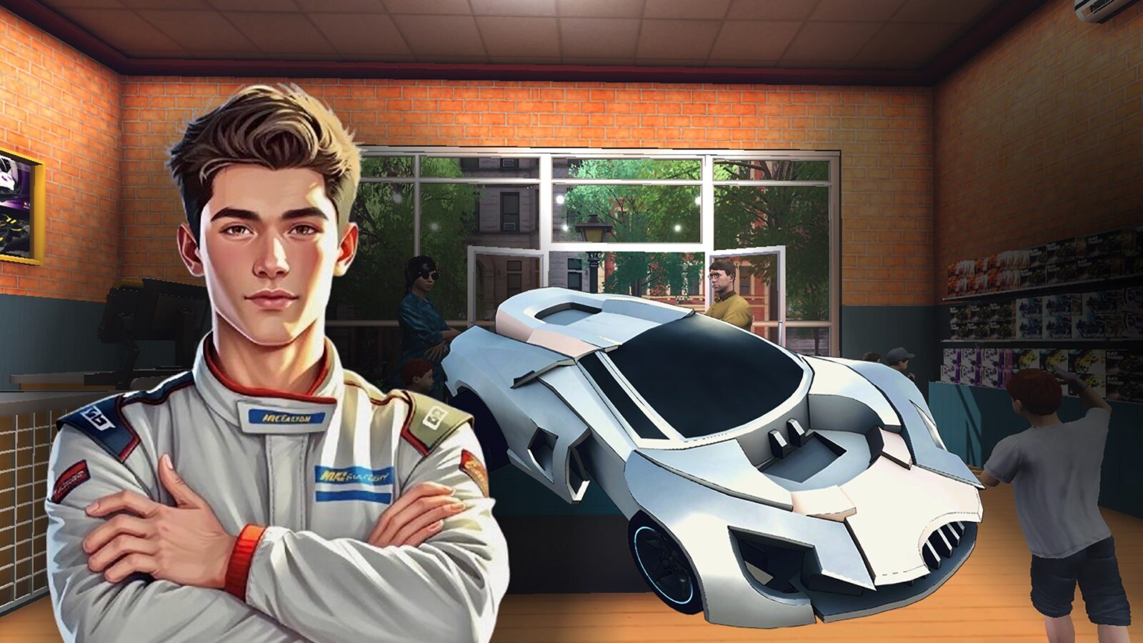 Mini Racer Car Shop Simulator 背景