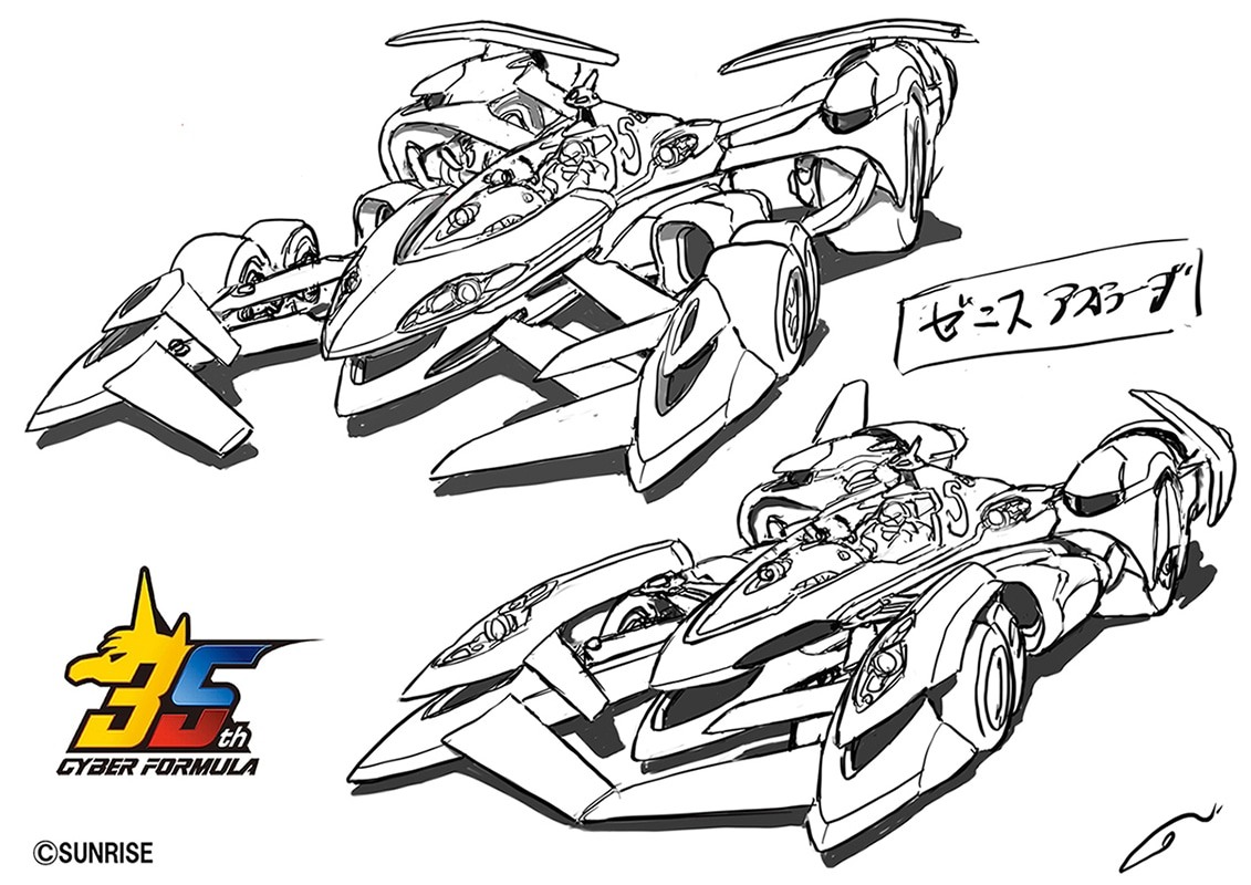 閃電霹靂車SIN正統續篇動畫宣布，全新車體Zenith ASURADA AKF-S0/G設定圖
