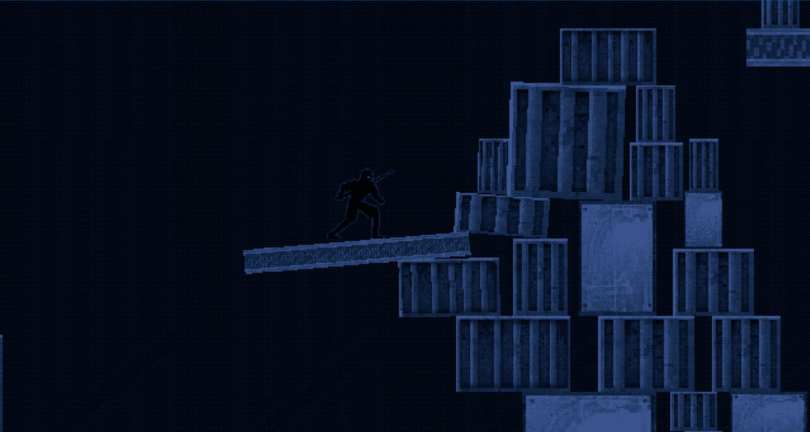 VOIDBLADE 遊戲中展示光影特效與粒子的畫面