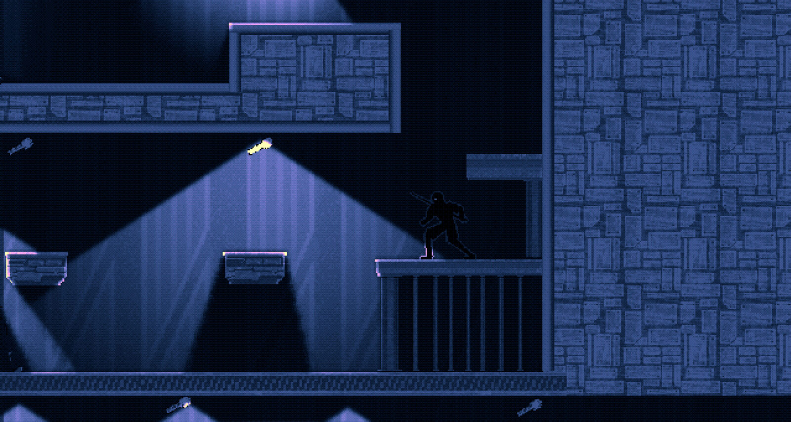 VOIDBLADE 遊戲中充滿霓虹光影的科幻場景