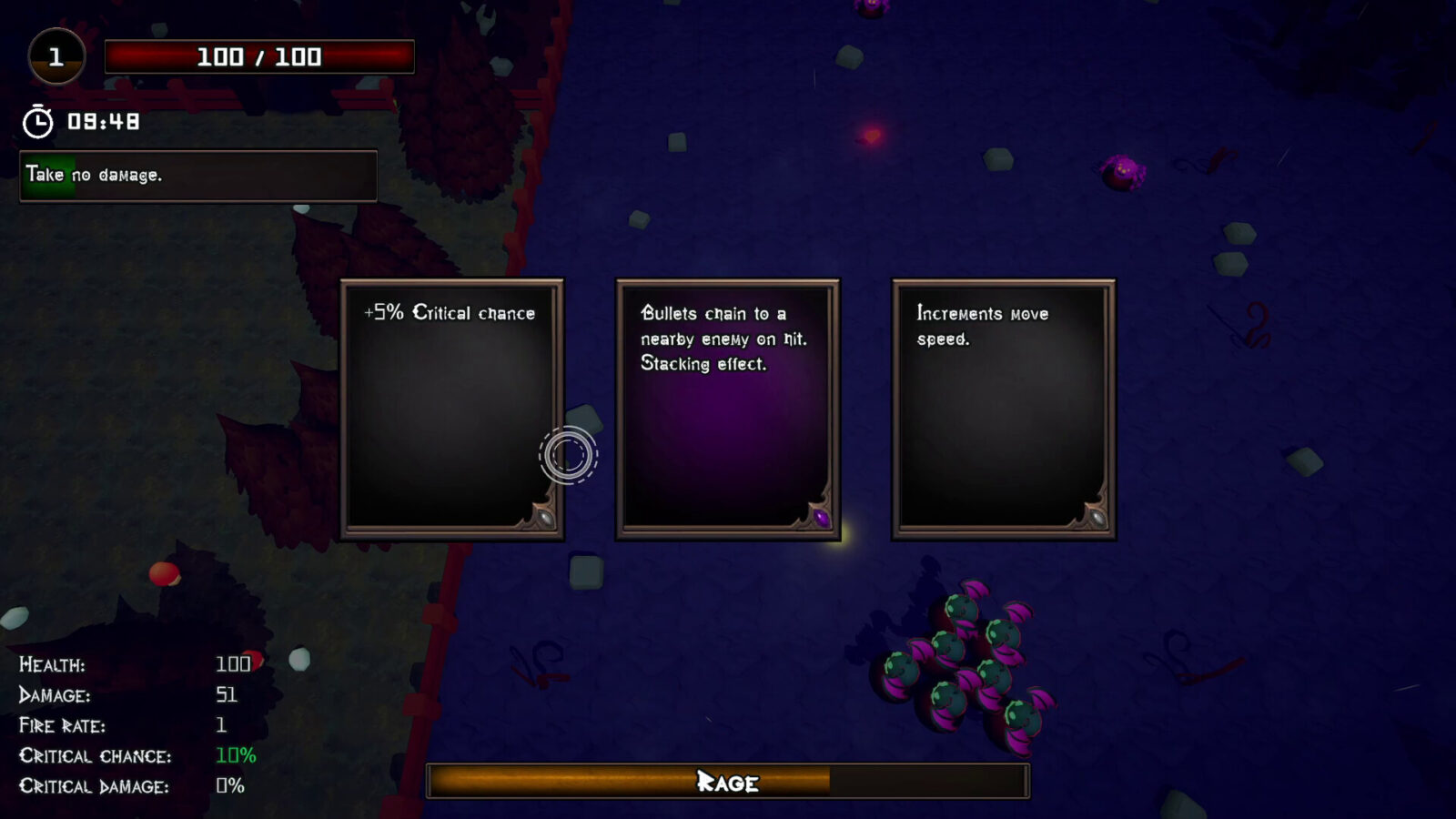 Behold the Horde 遊戲截圖一，展示角色在一個區域中與多種敵人交戰，畫面色彩豐富