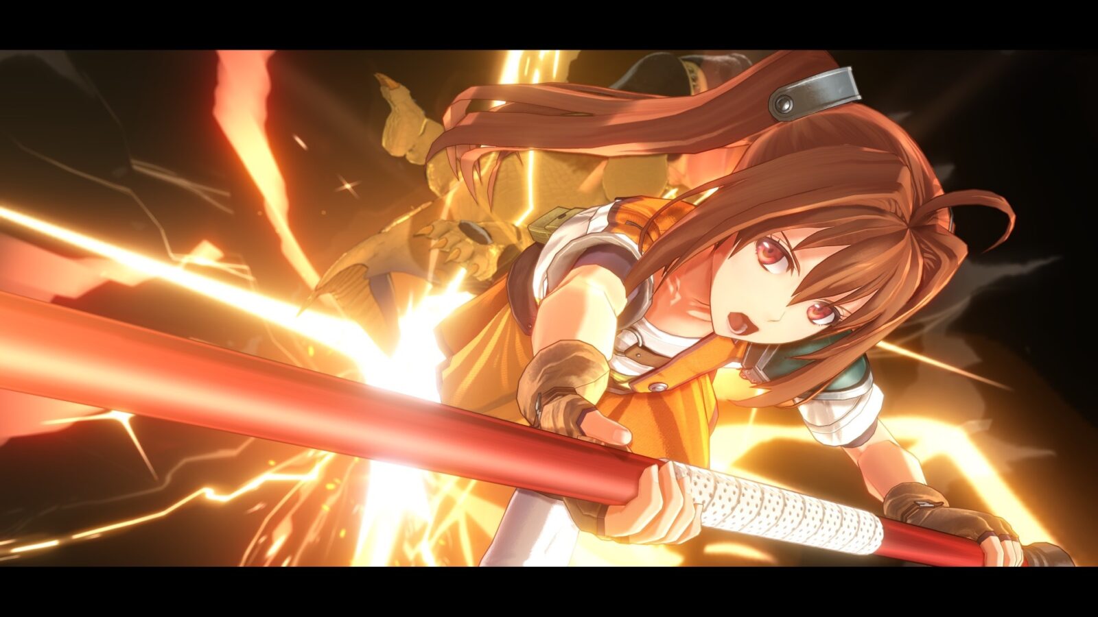 《空之軌跡 the 2nd》遊戲截圖，艾絲蒂爾與夥伴在利貝爾王國探索