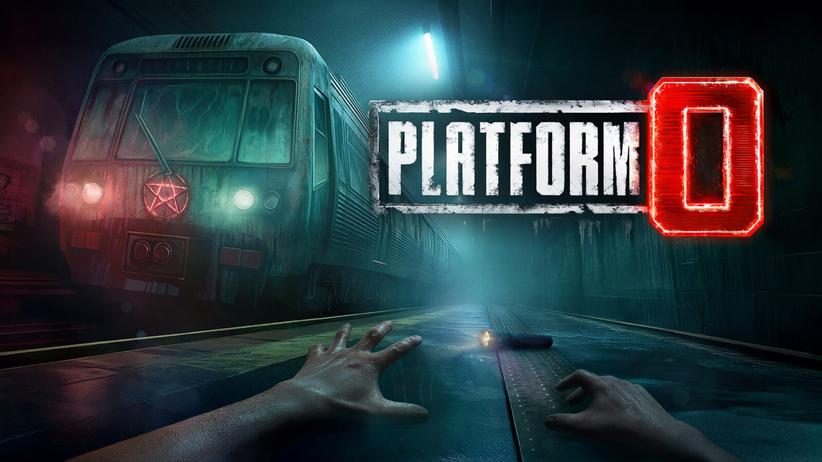 Platform 0 遊戲主視覺圖，呈現幽暗地鐵月台的恐怖氛圍