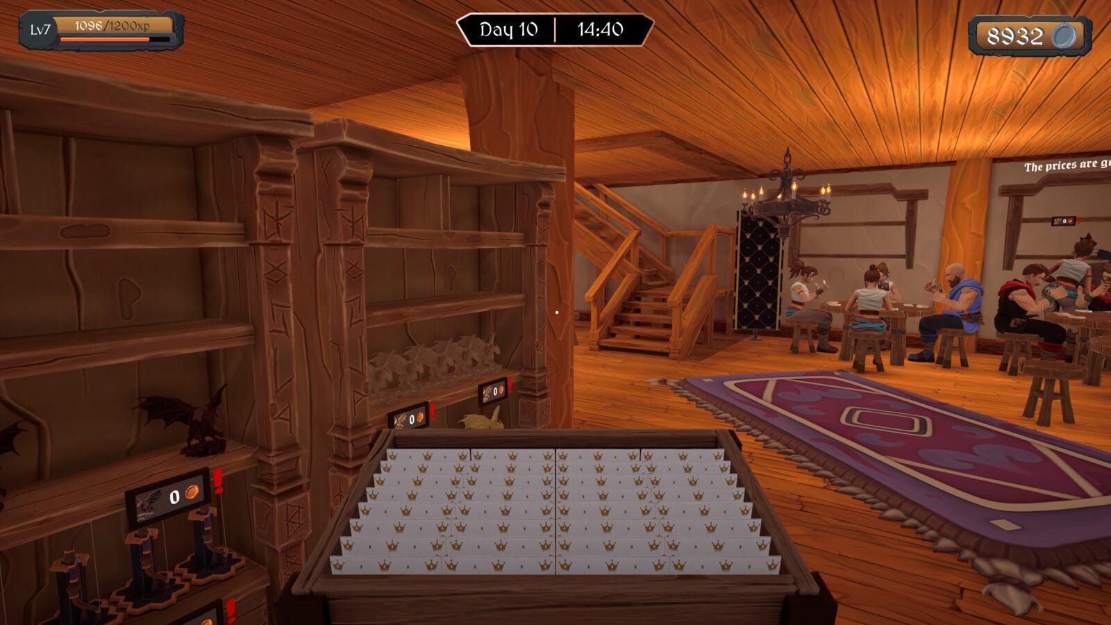 Kingblade 商店經營與顧客互動