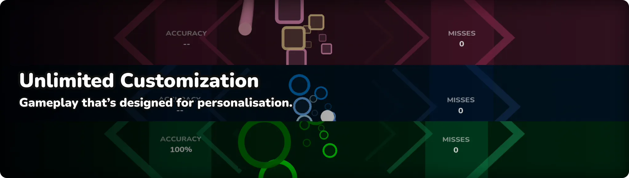 Rhythia 遊戲自訂化功能展示圖