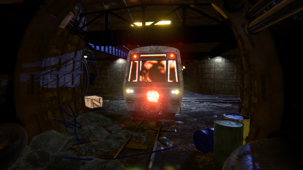 遊戲概念圖:幽靈列車的駭人形象