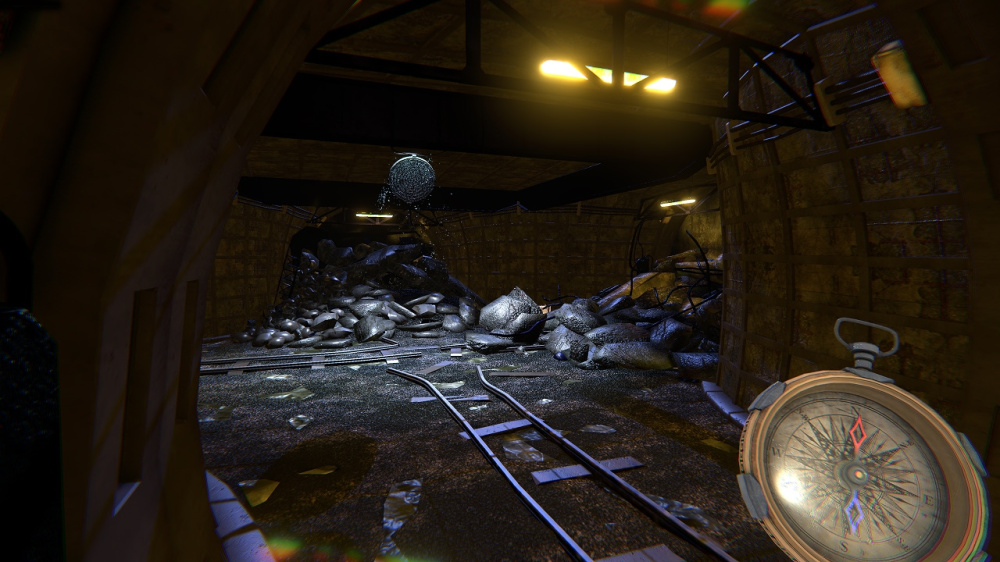 遊戲畫面：玩家需在幽暗環境中解開簡單謎題