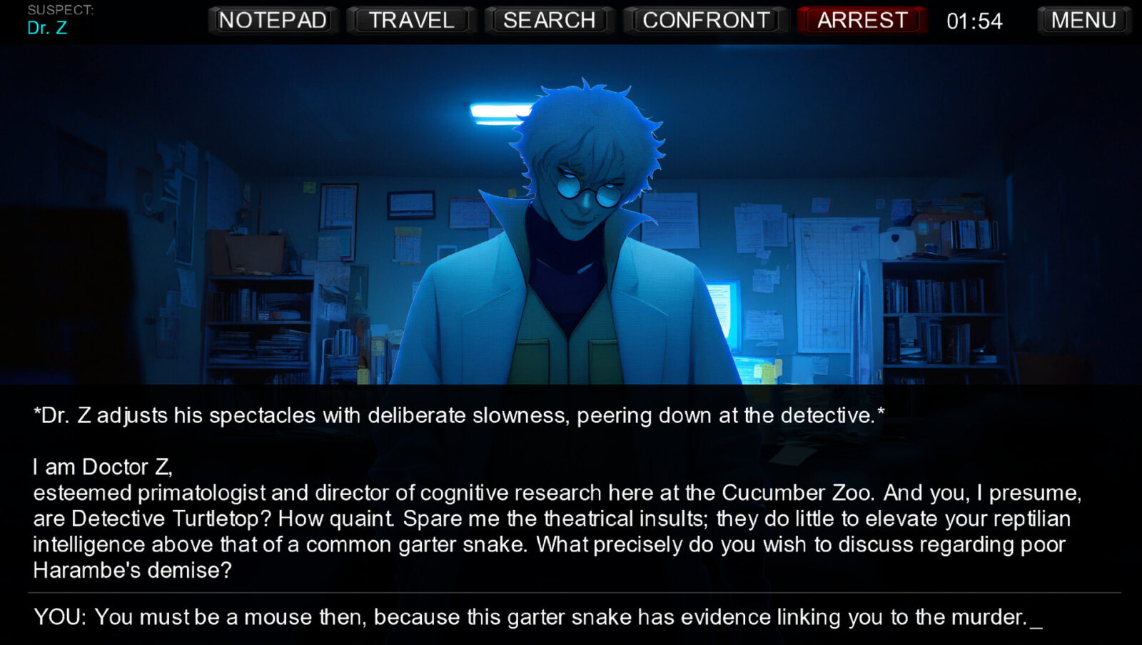 前Meta工程師打造!《Detective Turtletop: Who Killed Harambe?》創新「AI偵探遊戲」開放搶先體驗,號稱首款不作弊推理神作