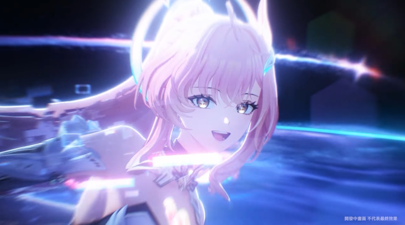 愛彌斯在鳴潮戰鬥中使用技能的動態截圖