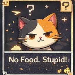 TinyPaws Steam 成就圖示範例:No Food. Stupid!