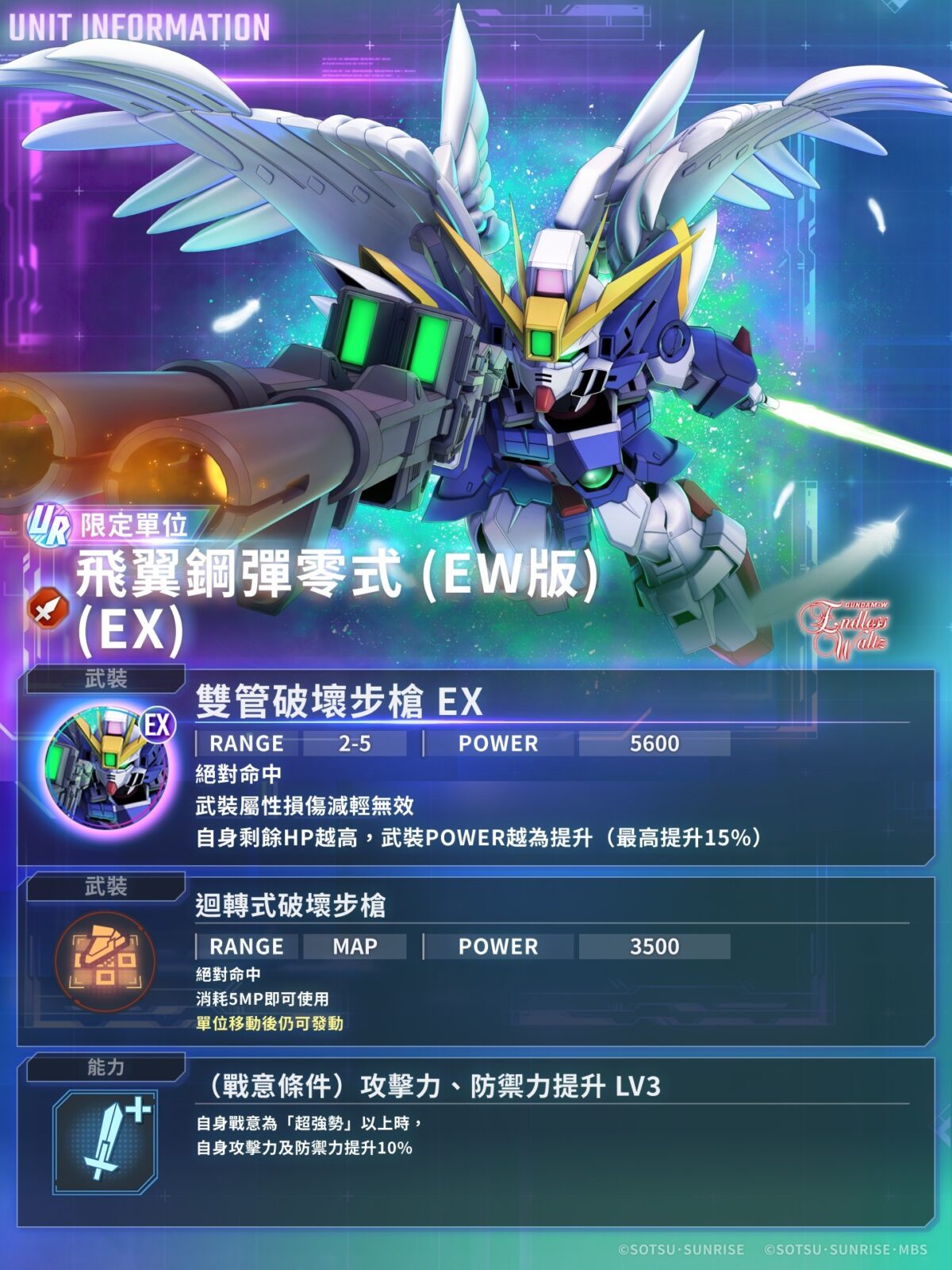 SD鋼彈G世代永恆1週年限定UR機體陣容宣傳圖