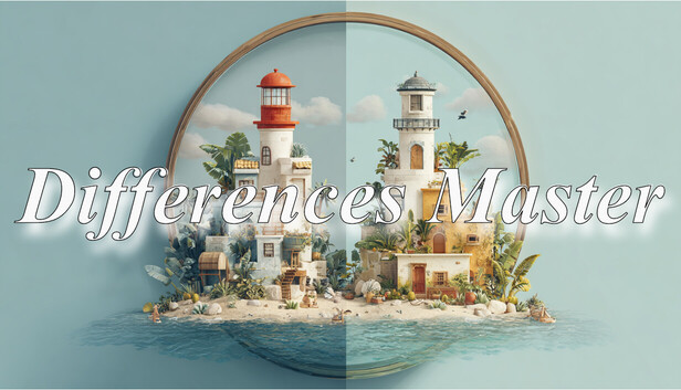Differences Master 商店膠囊圖 - 展示兩個相似的3D場景
