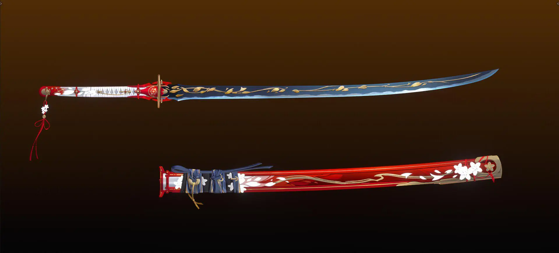 鳴潮緋雪專屬武器灼霜宣傳圖