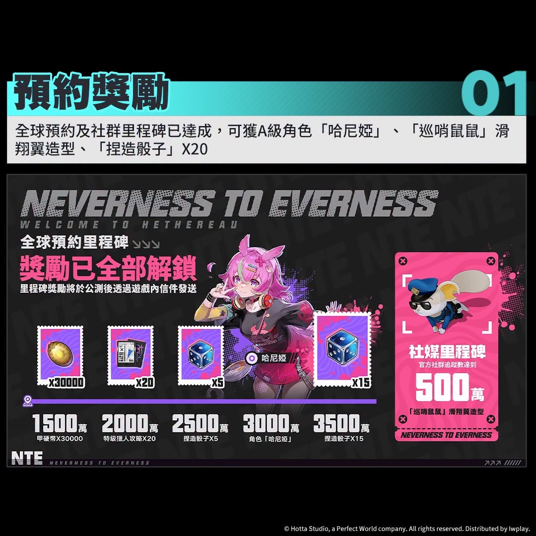 《異環》NTE 遊戲介面介紹，展示功能表與兌換碼入口