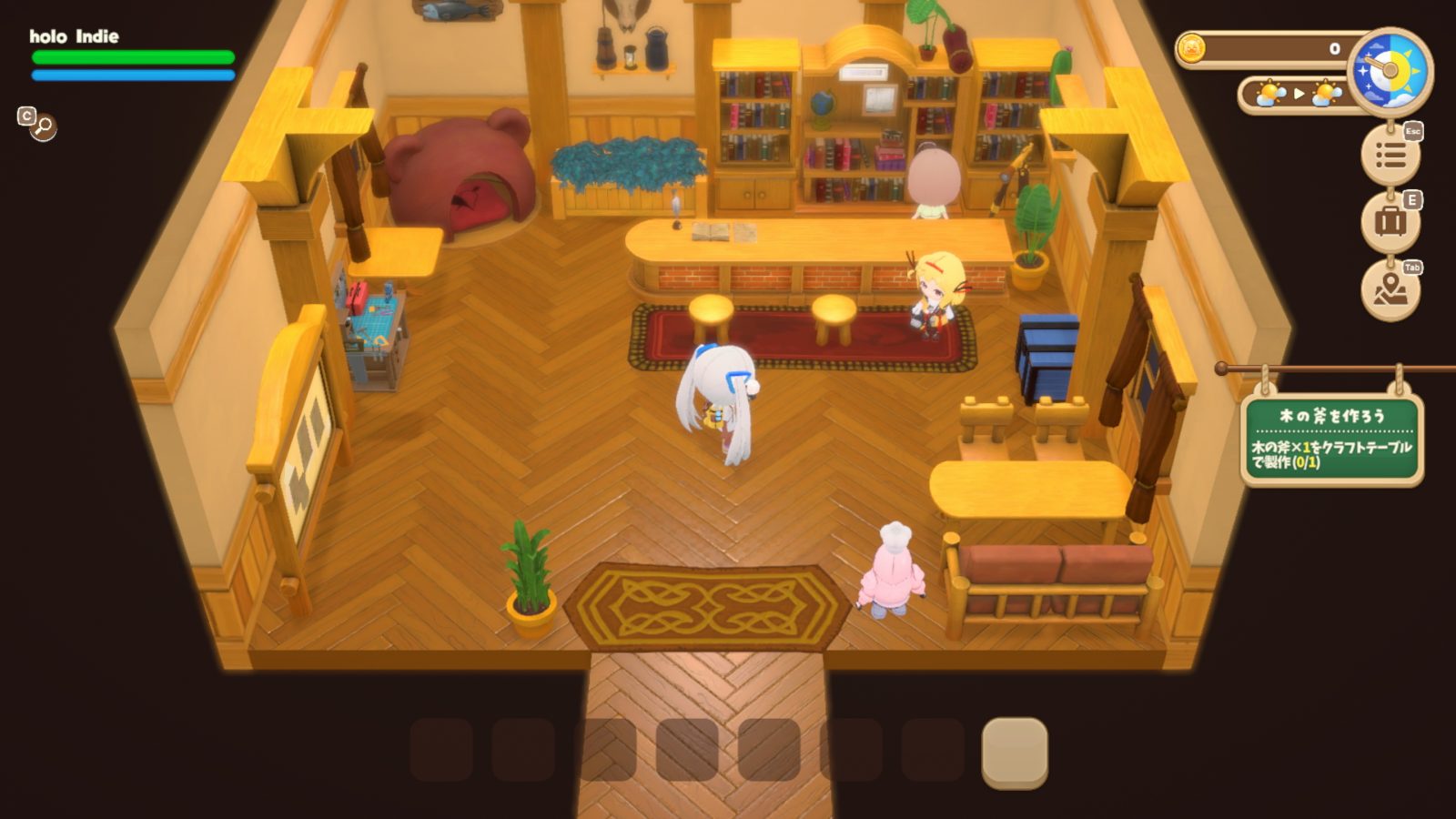 hololive 成員Q版造型在村莊中登場