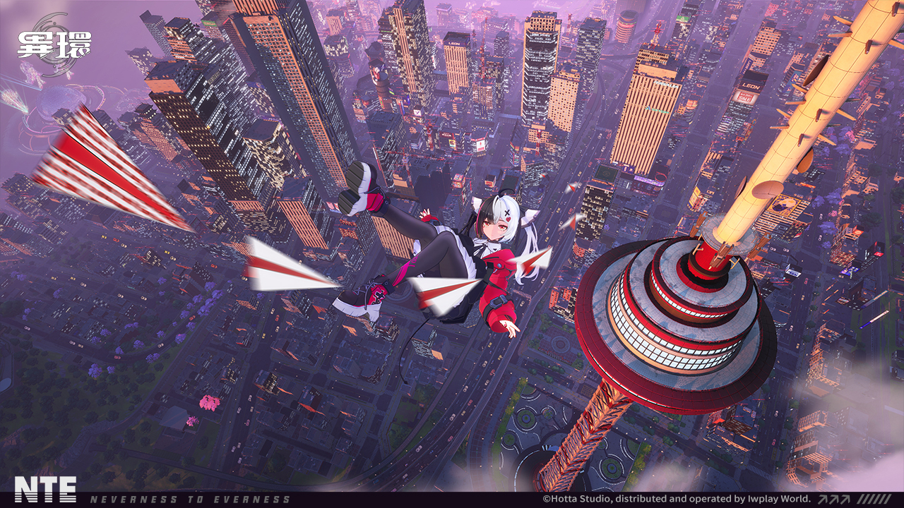 異環開放世界城市探索角色高空飛行遊戲截圖