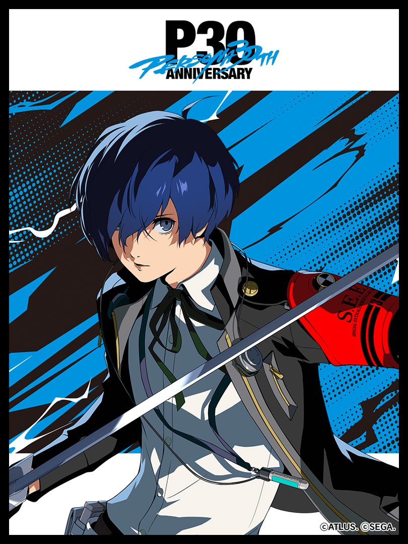 《女神異聞錄 3》主角官方 30 週年紀念立繪