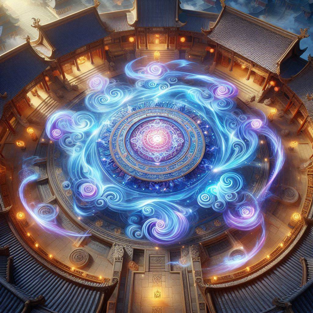 了不起的修仙模拟器聚灵阵灵气汇聚概念示意图