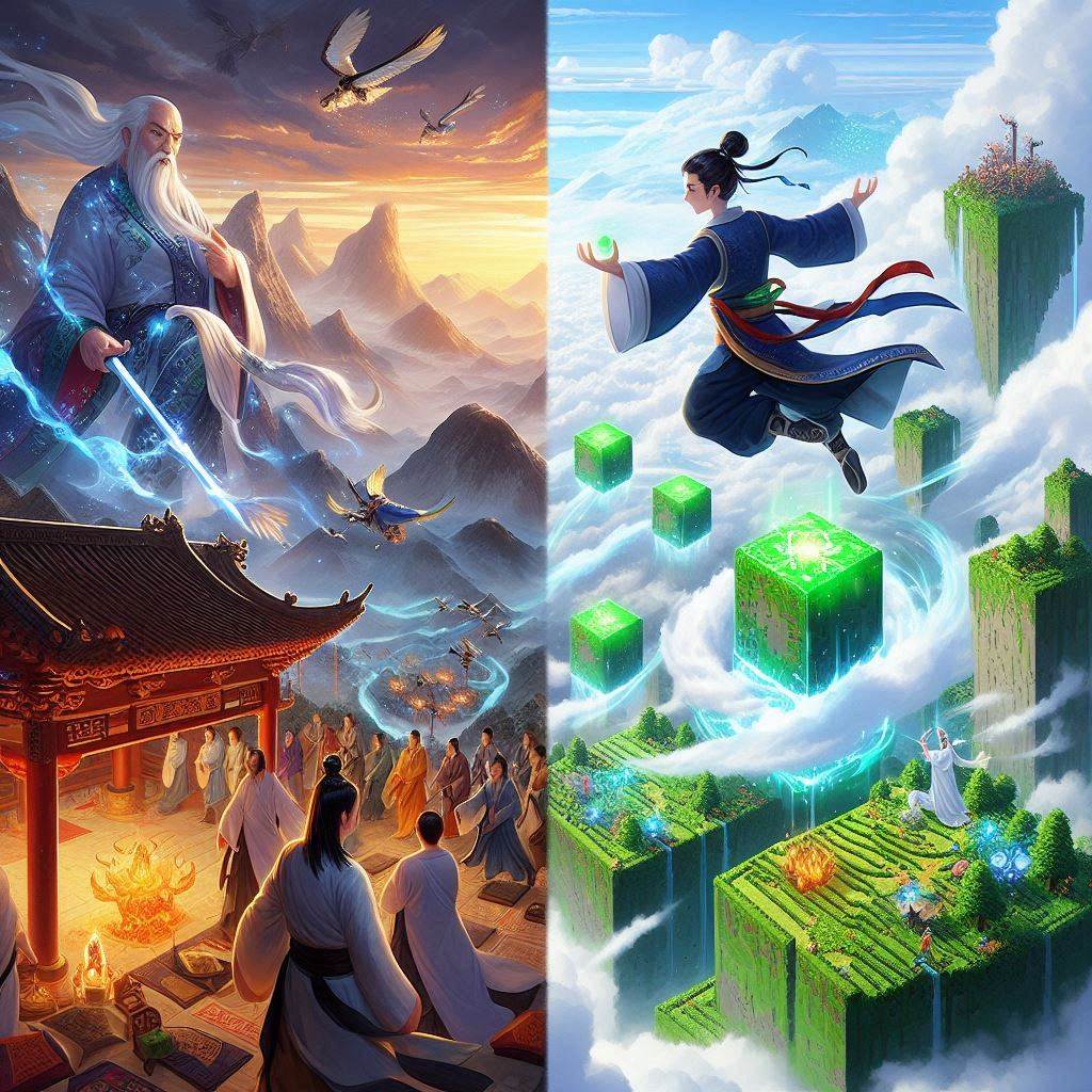 了不起的修仙模擬器與修仙遊戲比較圖示