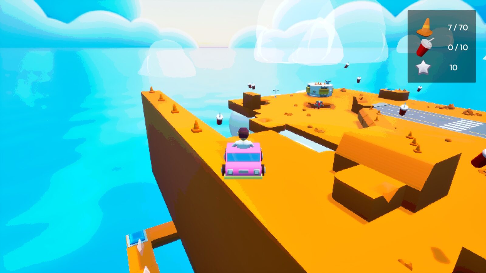 《I Wanna Be Car》充滿視覺趣味的賽道設計