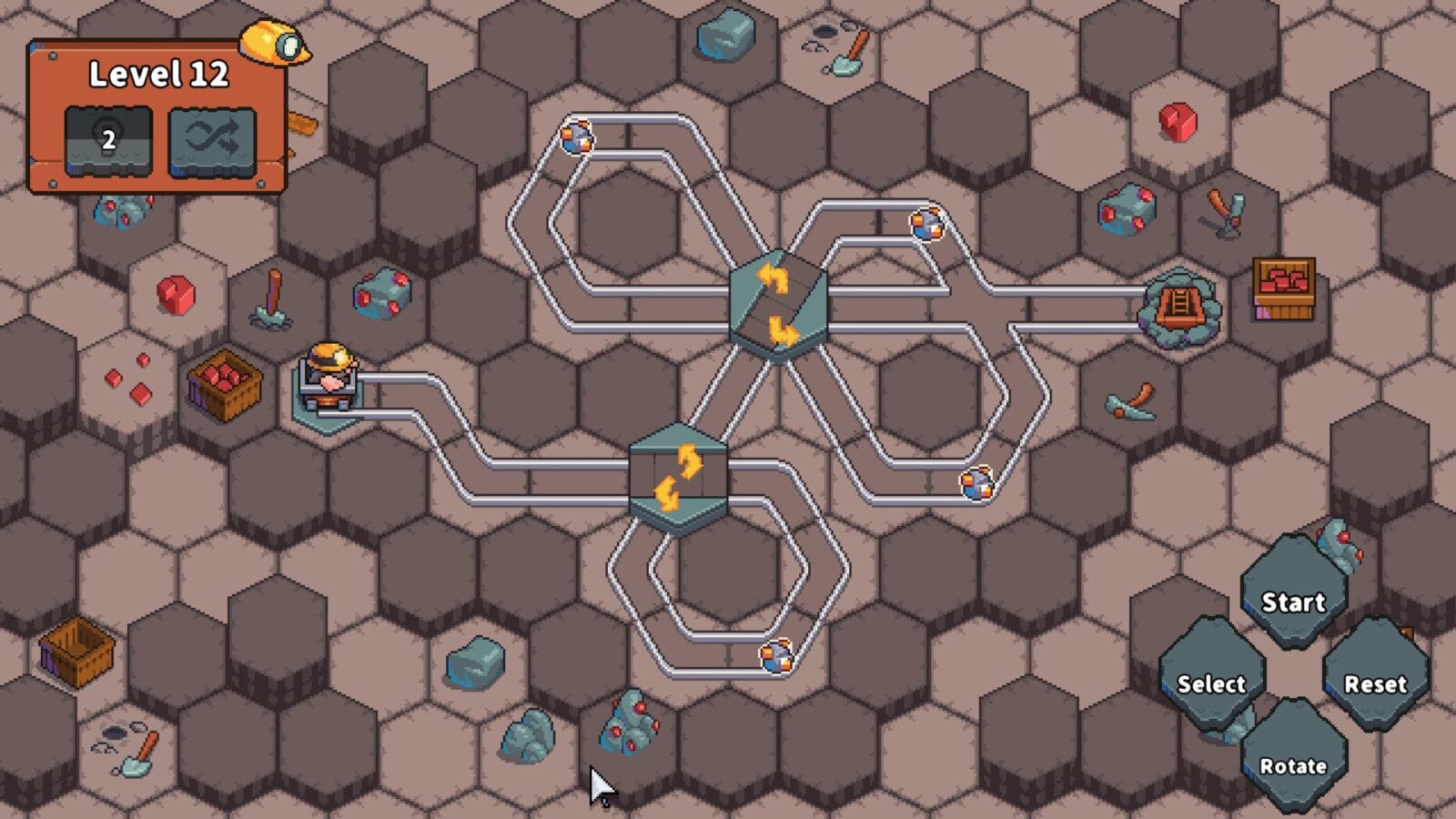 Mole Cart Mining 遊戲畫面2