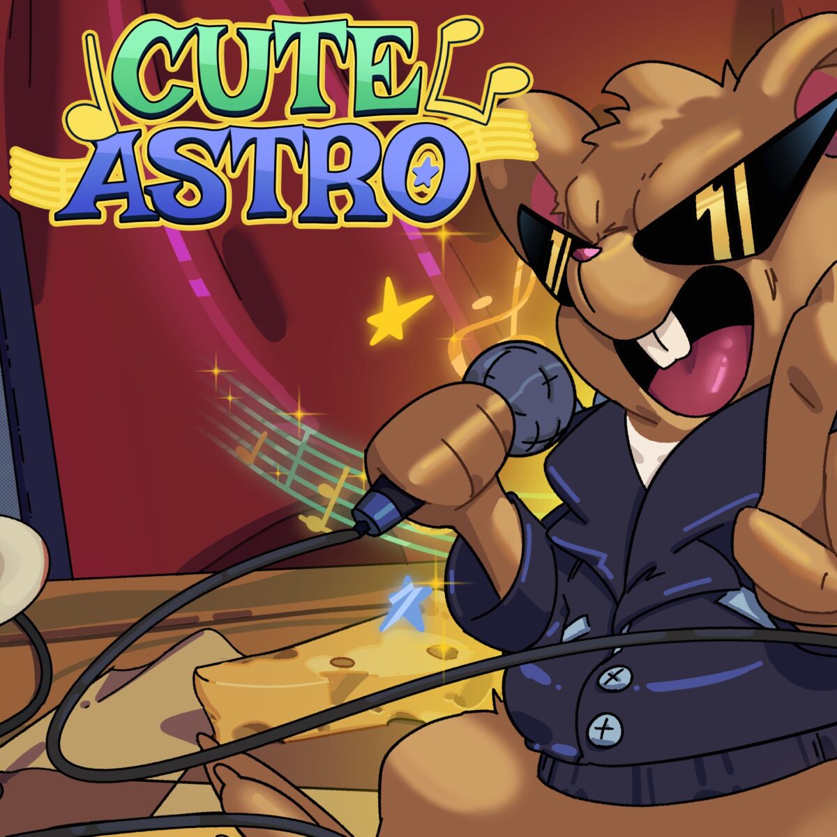 Cute Astro 的方型遊戲圖示,風格簡潔可愛