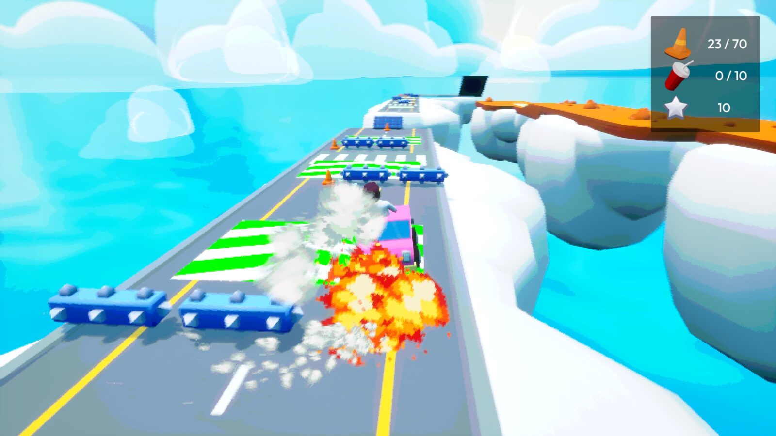 《I Wanna Be Car》遊戲中收集元素的展示