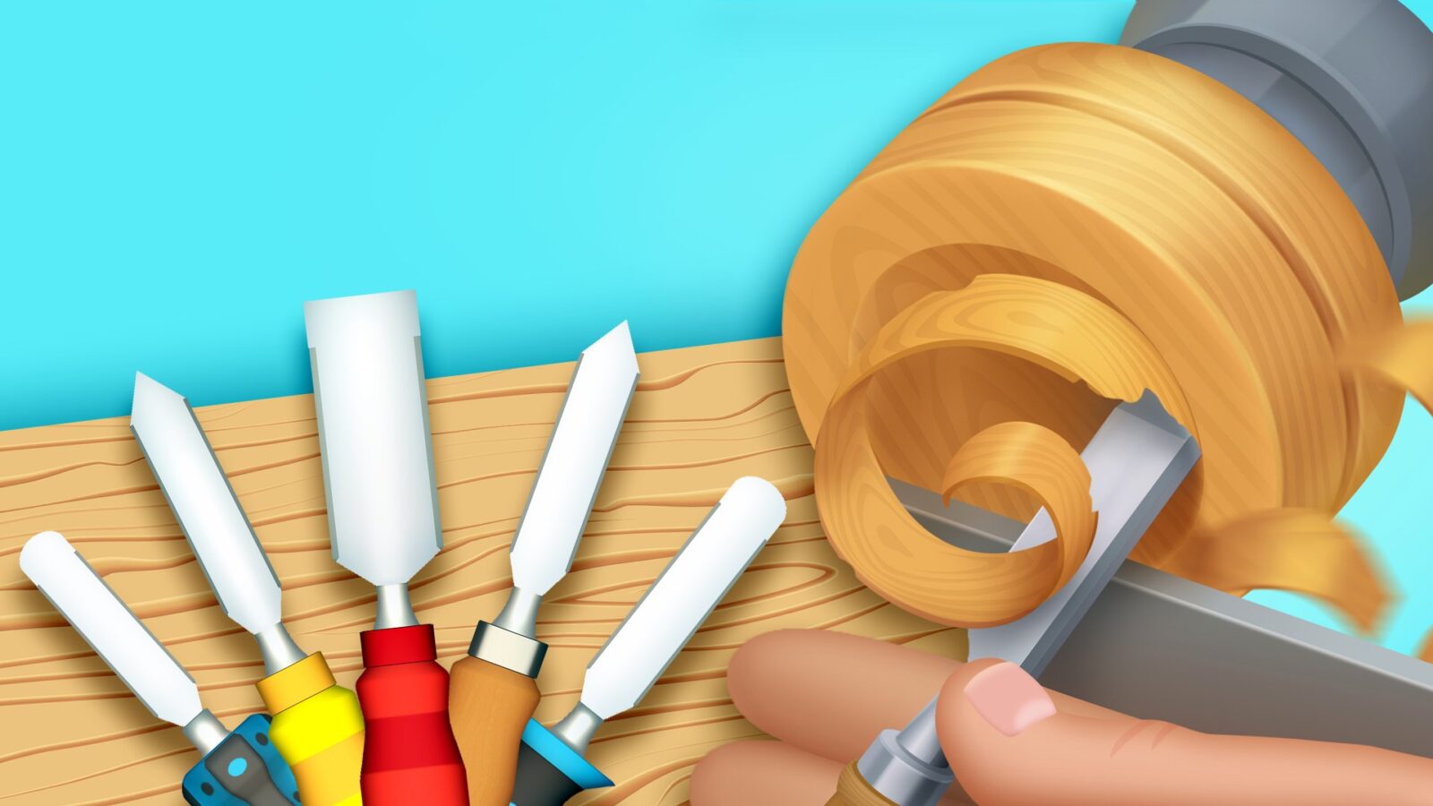 Woodturning 3D 遊戲展示畫面