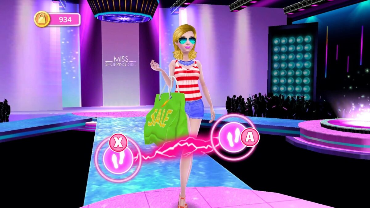 遊戲內展示大量服裝與配件收藏的畫面