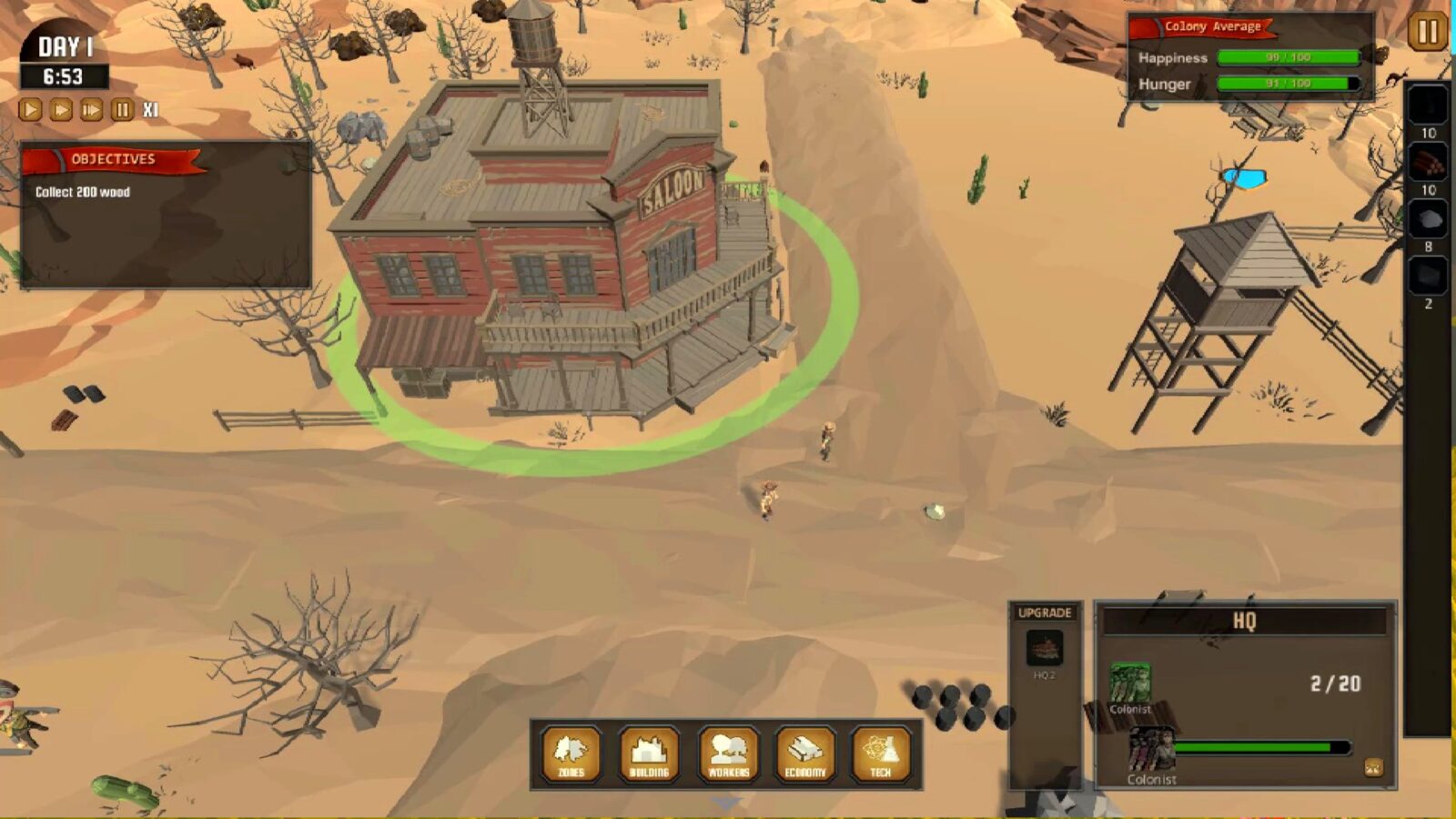 Wild West Tycoon 農業種植畫面