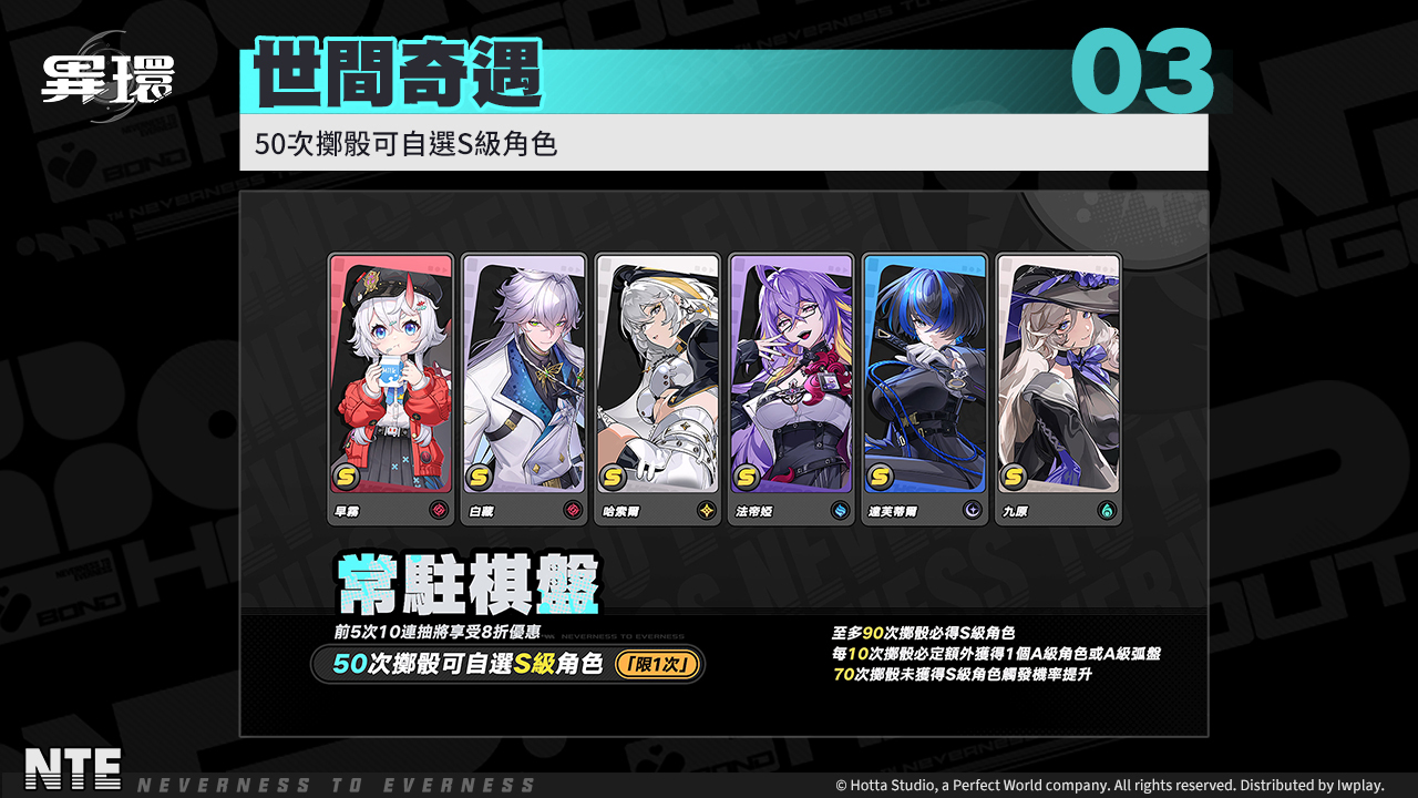 《異環》台港澳在地專屬活動與Twitch觀賞派對截圖