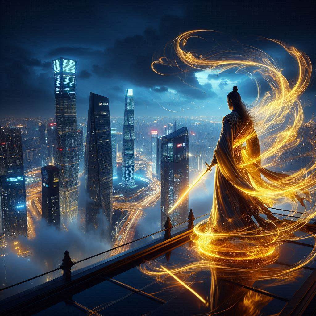 都市修仙小說推薦 2026 修仙者俯瞰都市概念圖