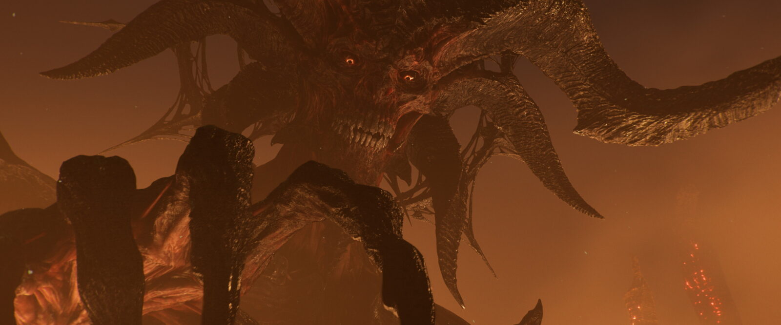 《暗黑破壞神 4：憎恨之王》聖騎士戰鬥截圖，展示神聖打擊技能效果