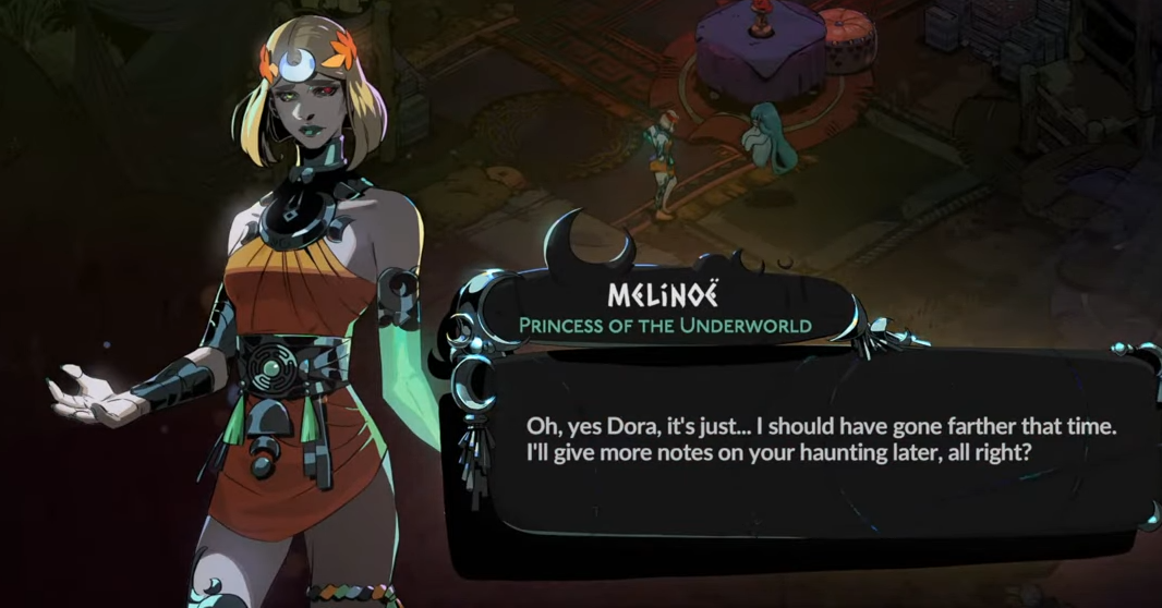 《黑帝斯 2》戰鬥截圖，展示 Omega 招式與魔法陣施法效果