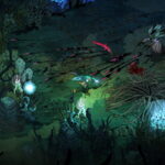 《黑帝斯 2》PS5 Xbox 登陸宣傳圖，冥府公主墨利諾厄持杖對抗時間泰坦