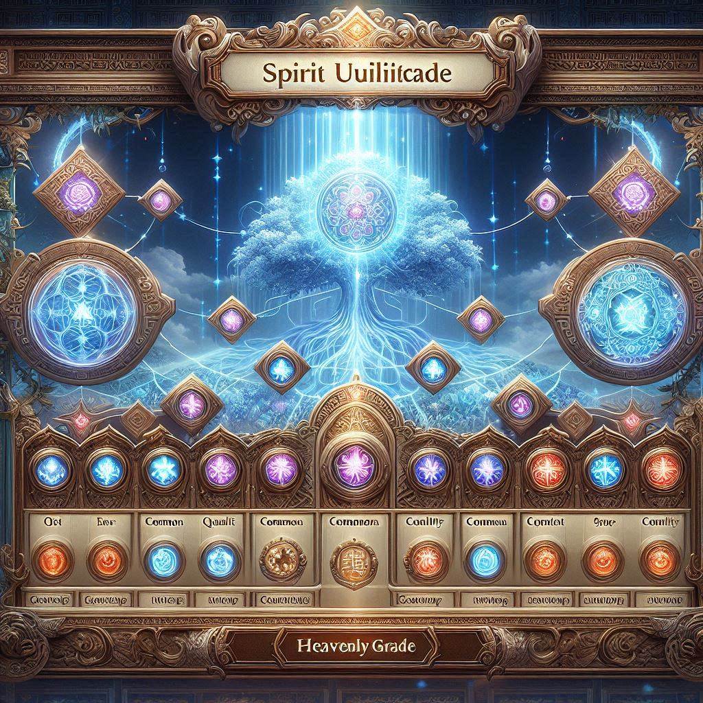 修仙也瘋狂靈根升級面板UI示意圖