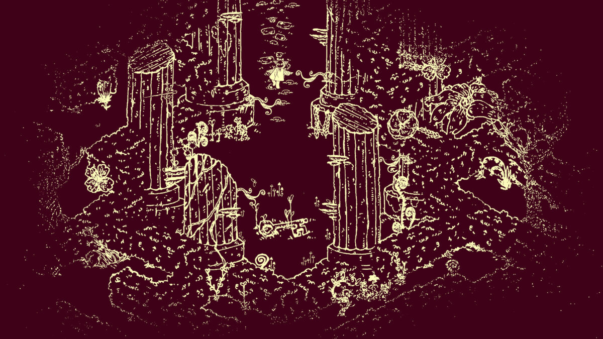 手繪風格的森林小徑與關鍵道具