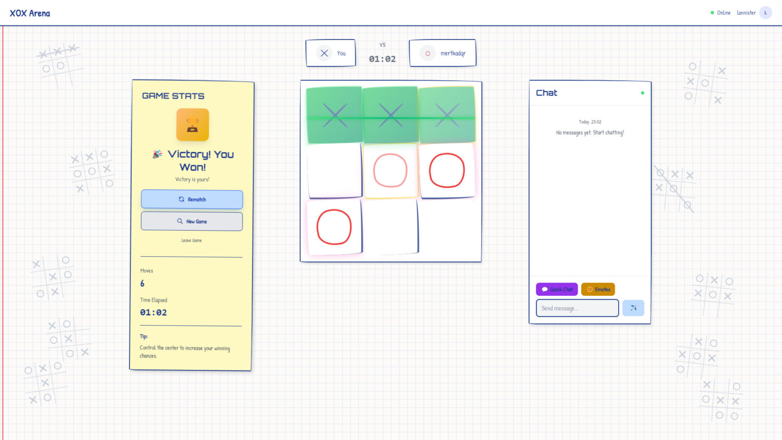 遊戲中後期棋盤即將滿格,需思考棋子輪替策略