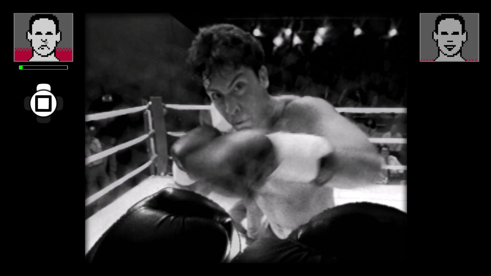 遊戲截圖：場邊的舉牌女郎與熱鬧的觀眾席，營造真實拳賽氛圍