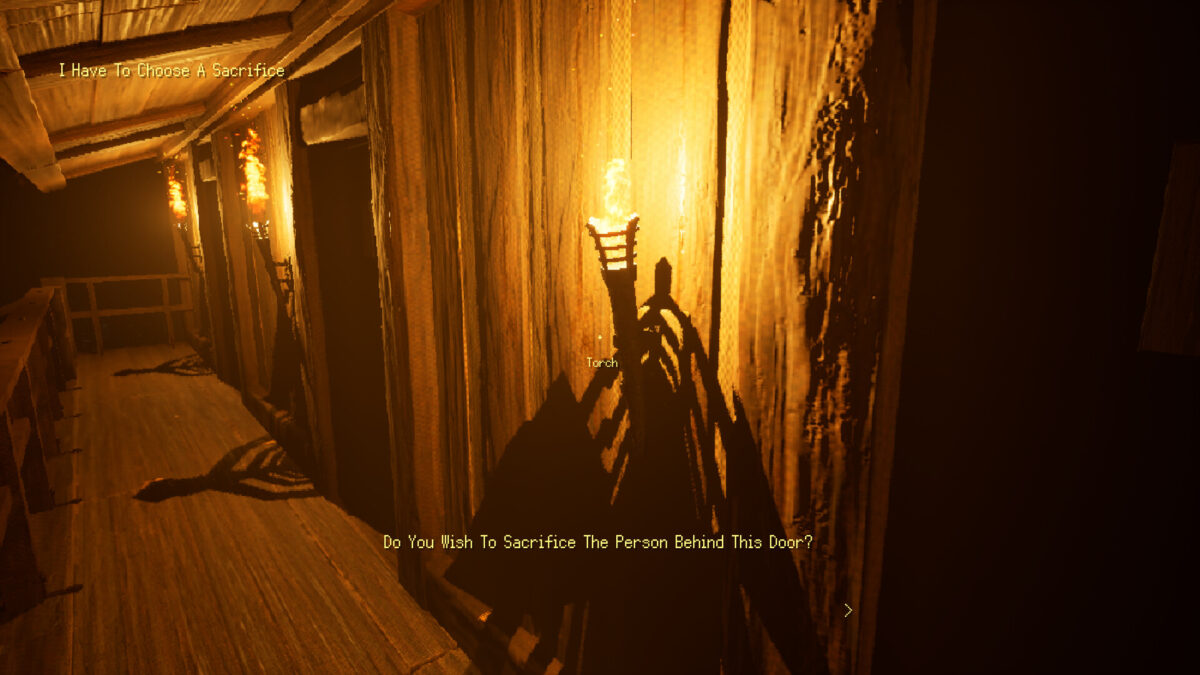 The Last Lodge 展示神秘角色與環境的遊戲截圖