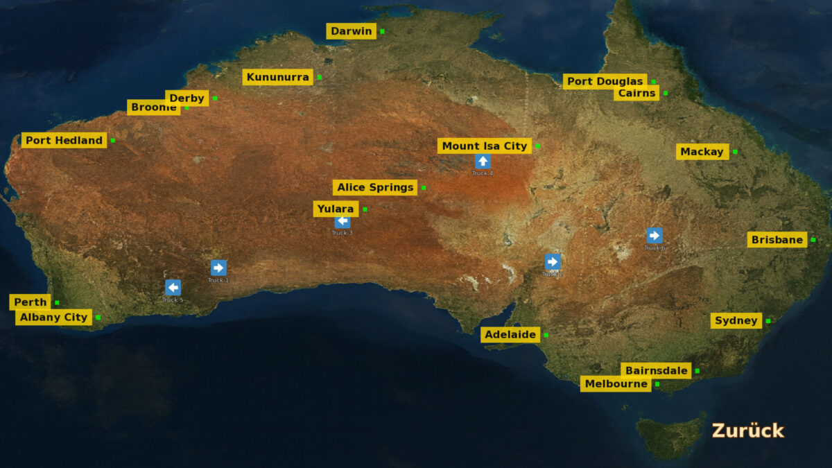 Truck Manager Australia 遊戲內管理介面截圖