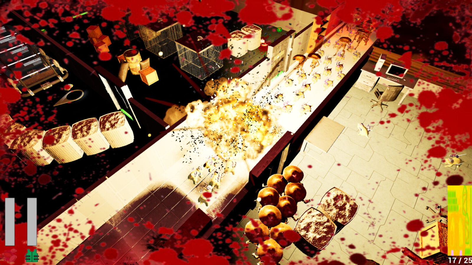 SporeWar: RotRising 真菌怪物與角色近戰交鋒畫面