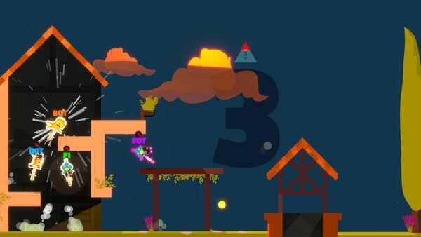 Boiiing Boiiing 遊戲截圖：多角色同場競技